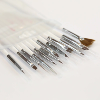 Crystal Nails Big Brush Set - 12 darabos Nail Art ecset készlet főképe
